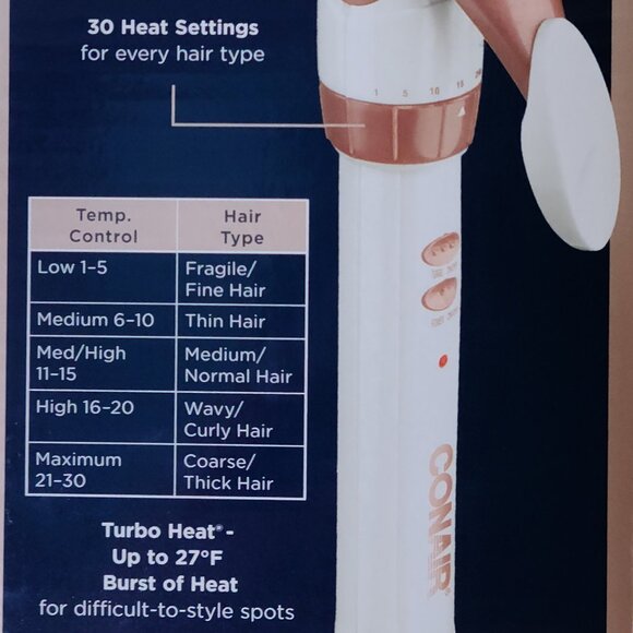 CONAIR DOUBLE CERAMIC 1&1/4'' CURLING IRON|SOFT CURLS MEDIUM TO LONG HAIR - Picture 8 of 9